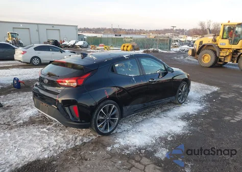 2020 Hyundai Veloster 2.0 Premium из США, поврежденный, VIN KMHTG6AFXLU026192